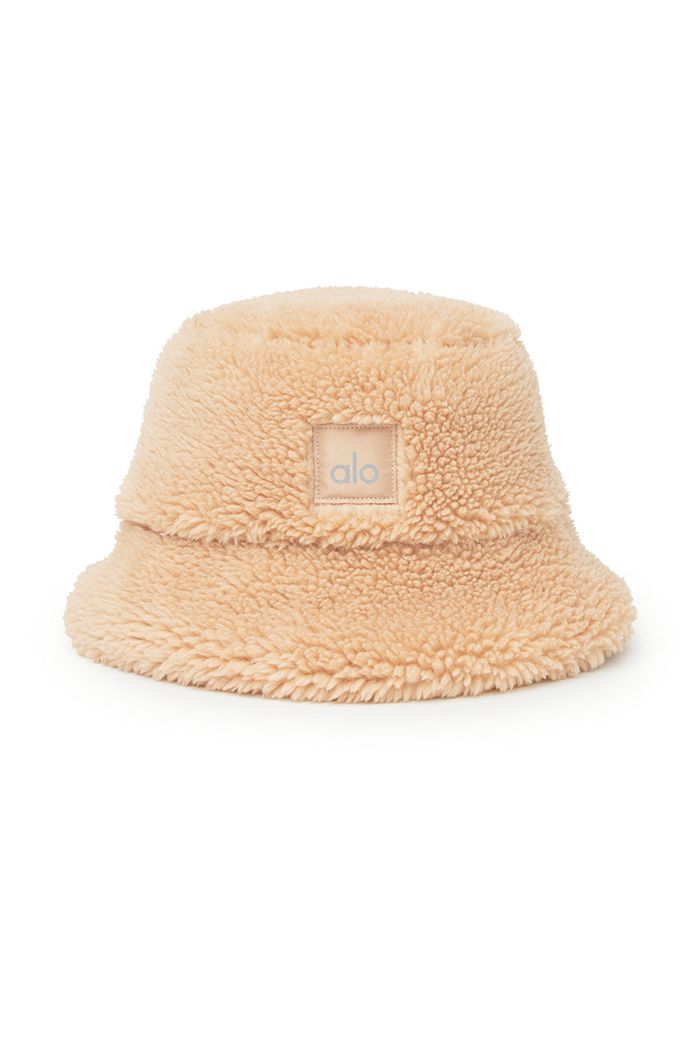 Czapki Alo Yoga Foxy Sherpa Bucket Damskie Brązowe | NZJOP8251