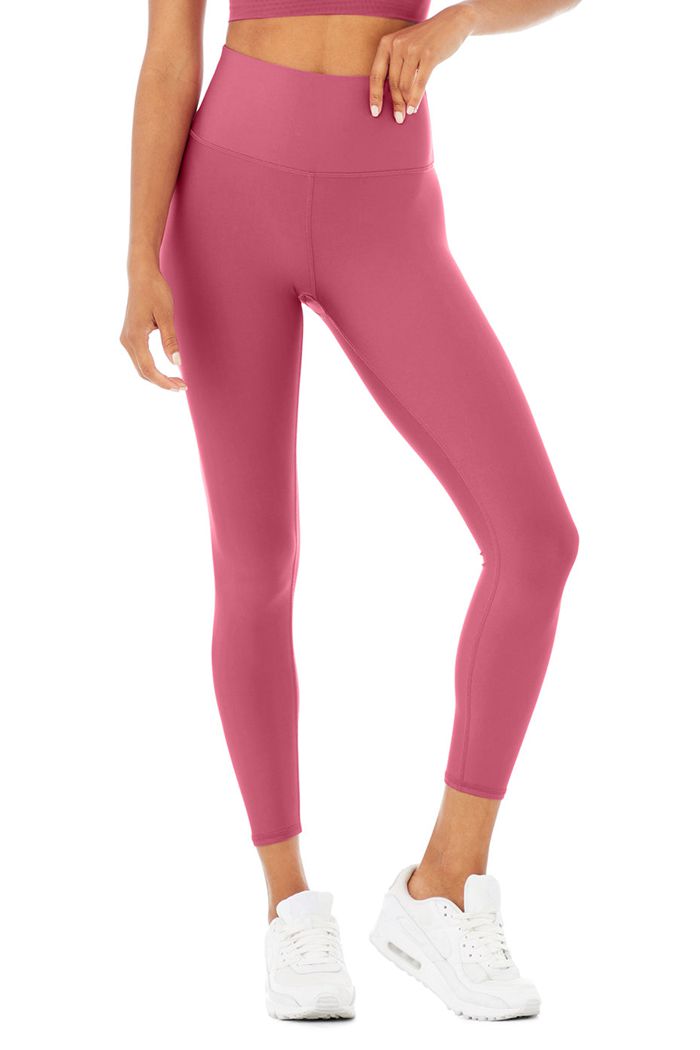 Legginsy Alo Yoga 7/8 High-Stanem Airlift Damskie Fioletowe | KJTZW4391