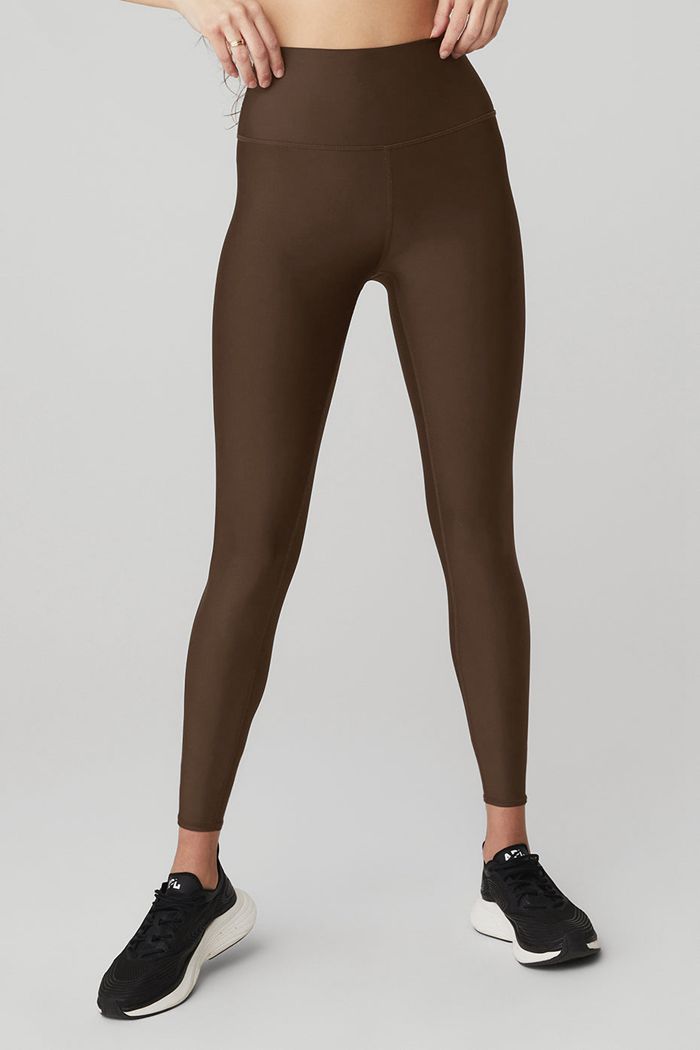 Legginsy Alo Yoga 7/8 High-Stanem Airlift Damskie Czarne | ZFHXT6019