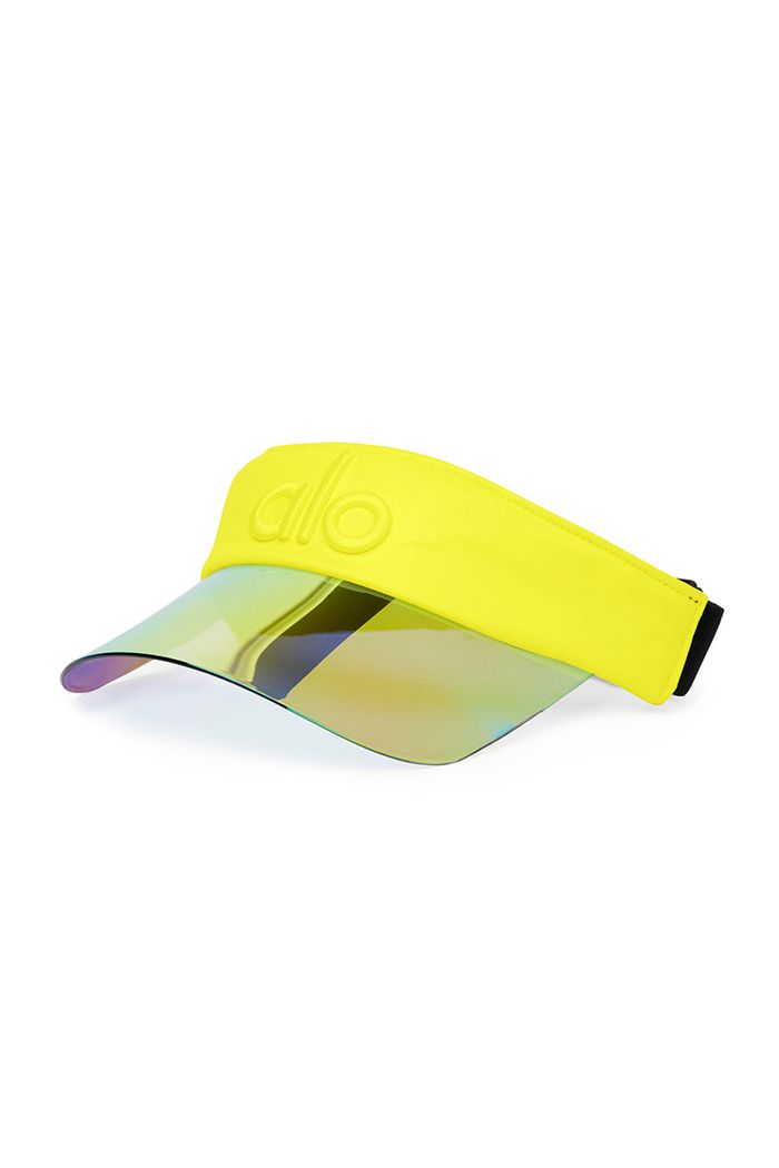 Visor Alo Yoga Solar Damskie Żółte | WZNRD7894