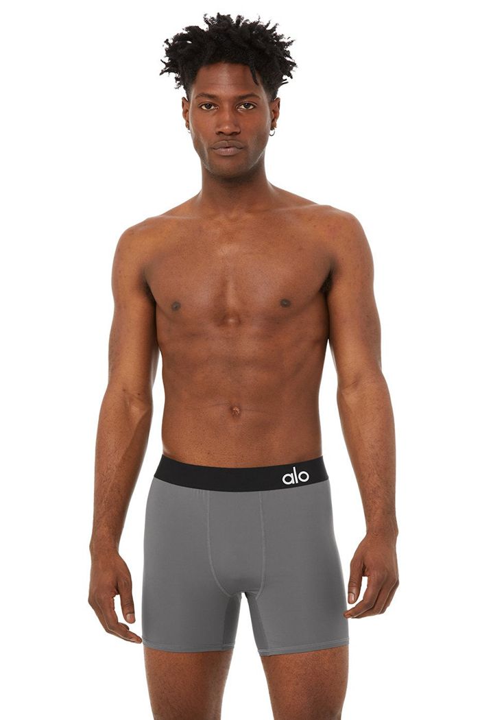 Bielizny Alo Yoga Hero Underwear Męskie Szare | CZBAN3017