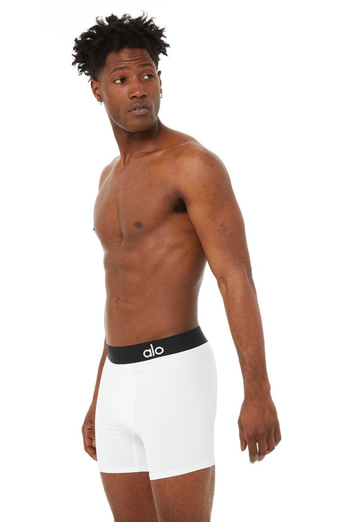 Bielizny Alo Yoga Hero Underwear Męskie Białe | SLBFH3458