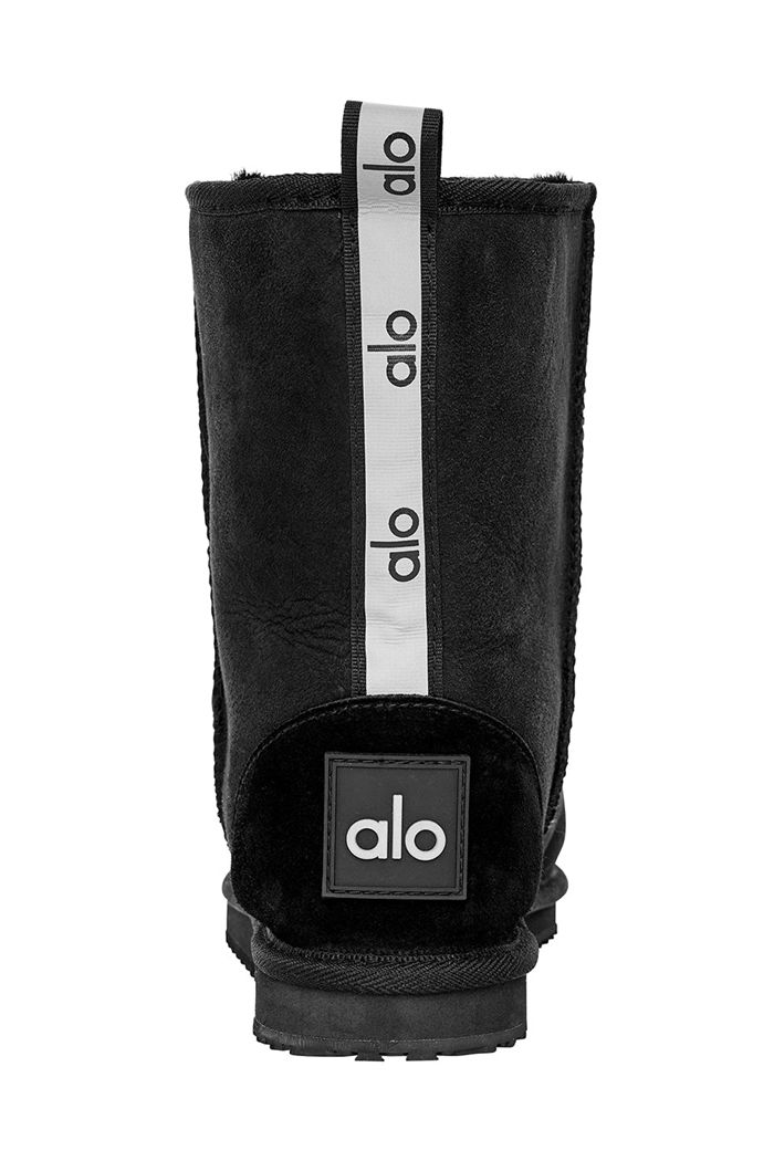 Buty Alo Yoga Chill Boot Damskie Czarne | NXHRQ2458