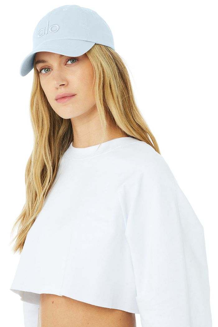 Cap Alo Yoga Off-Duty Damskie Niebieskie | XLNWK5039