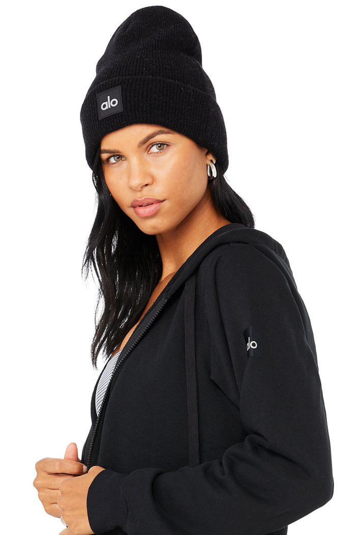 Czapki Beanie Alo Yoga Everyday Damskie Czarne | TIDWB9046