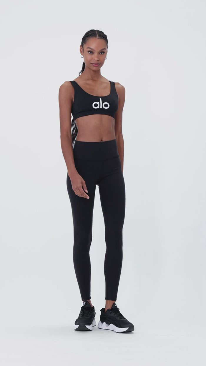 Legginsy Alo Yoga 7/8 High-Stanem Airbrush Damskie Szare | CIBQZ6927