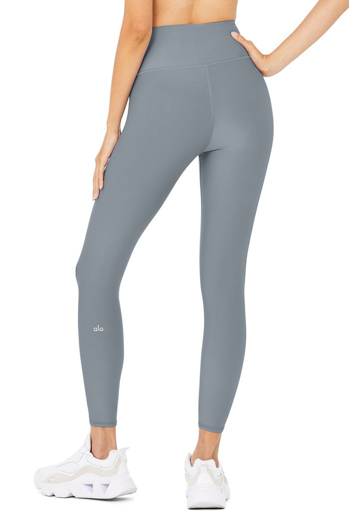 Legginsy Alo Yoga 7/8 High-Stanem Airlift Damskie Szare | BJUSQ2947