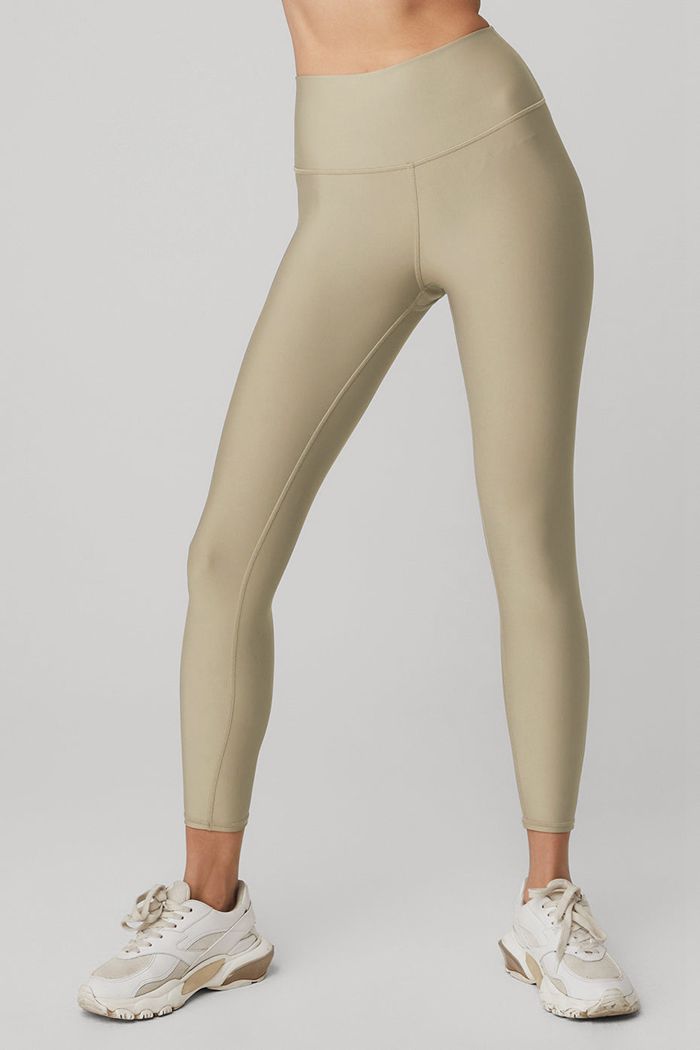 Legginsy Alo Yoga 7/8 High-Stanem Airlift Damskie Brązowe | HEDXI9617