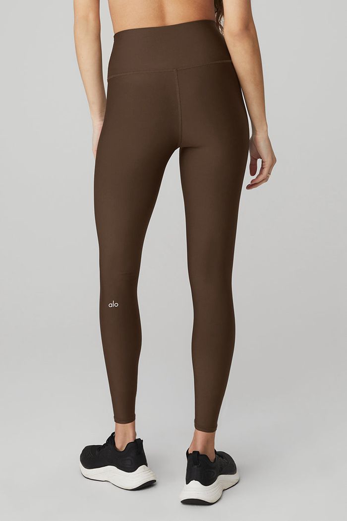 Legginsy Alo Yoga 7/8 High-Stanem Airlift Damskie Czarne | ZFHXT6019