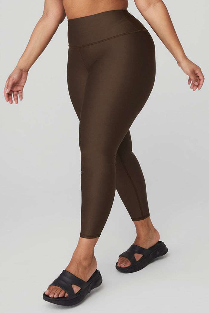 Legginsy Alo Yoga 7/8 High-Stanem Airlift Damskie Czarne | ZFHXT6019