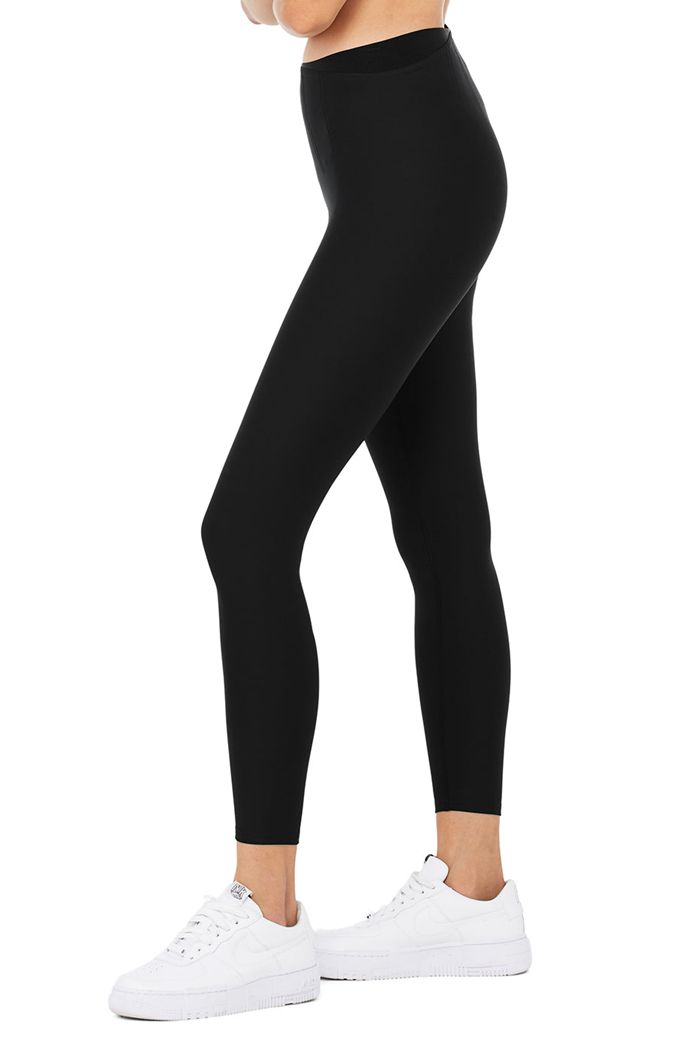 Legginsy Alo Yoga Airlift High-Stanem 7/8 Corset Damskie Czarne | MKXBJ0428