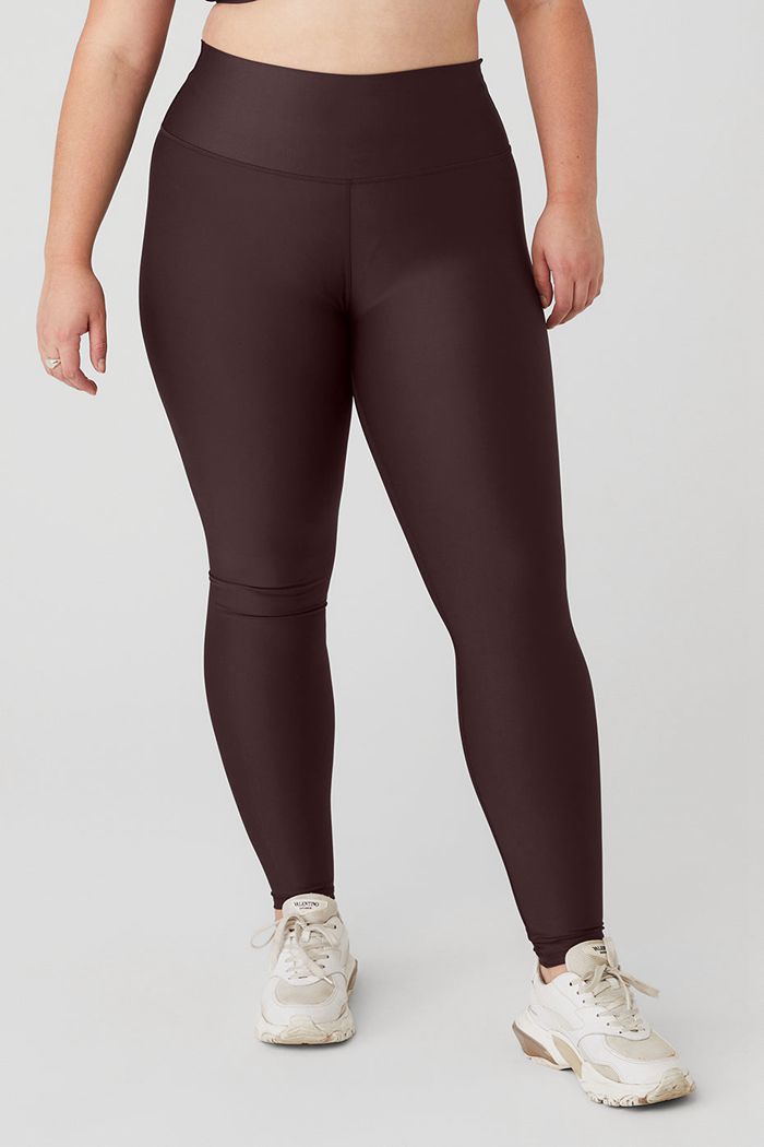 Legginsy Alo Yoga High-Stanem Airlift Damskie Czarne | BMZUP0235