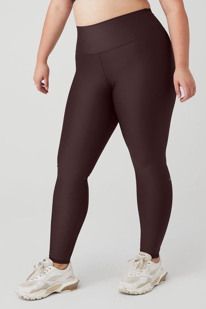 Legginsy Alo Yoga High-Stanem Airlift Damskie Czarne | BMZUP0235