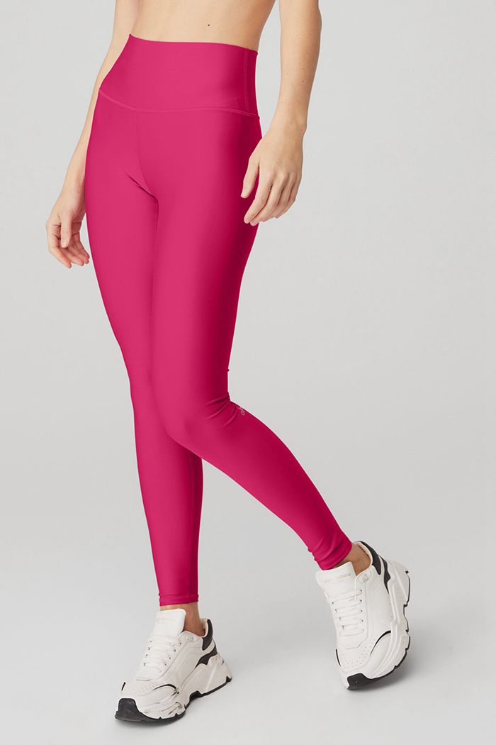 Legginsy Alo Yoga High-Stanem Airlift Damskie Czerwone | EWNBA2934