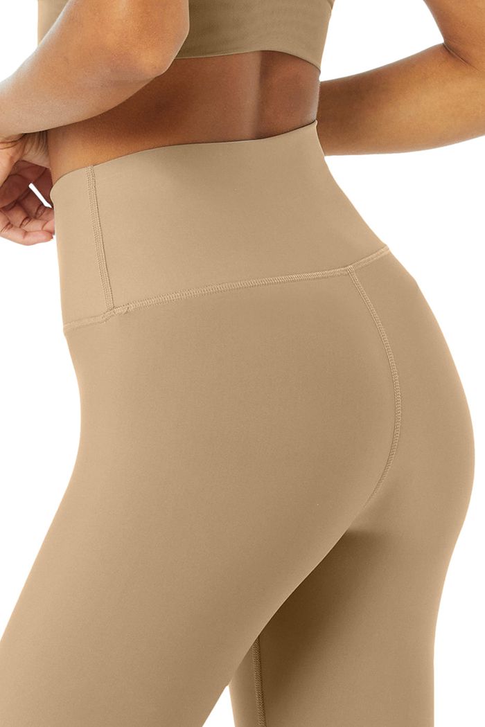 Legginsy Alo Yoga High-Stanem Airlift Damskie Brązowe | RFLKW4582