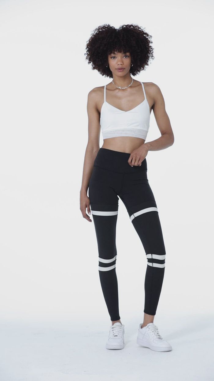 Legginsy Alo Yoga High-Stanem Legit Damskie Czarne Beżowe | NYXDS1942