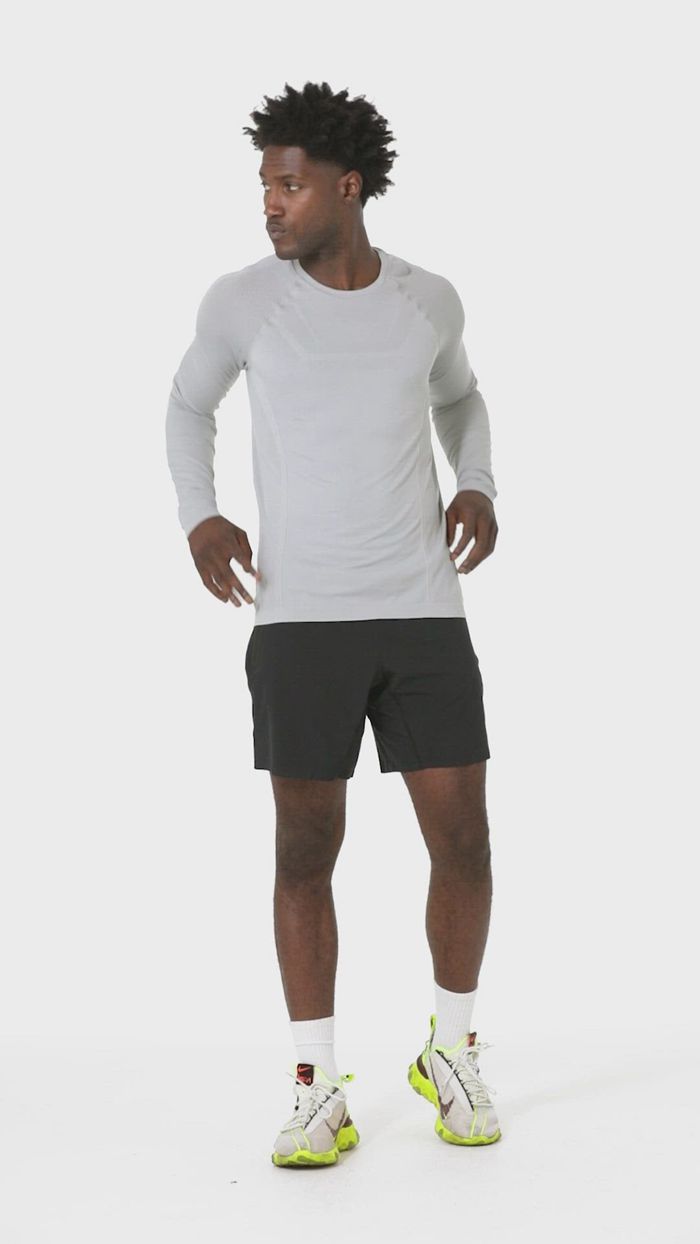 Long Sleeve Alo Yoga Amplify Seamless Męskie Szare | HAGYS4610