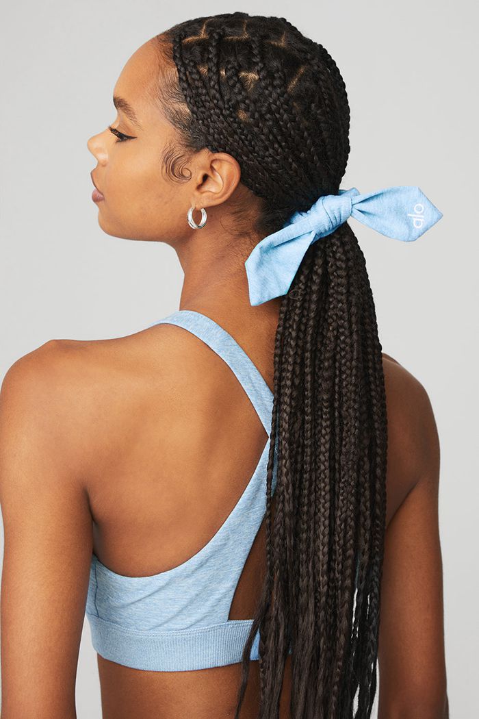 Scrunchie Alo Yoga Alosoft Rhythm Damskie Niebieskie | OZVIY7082