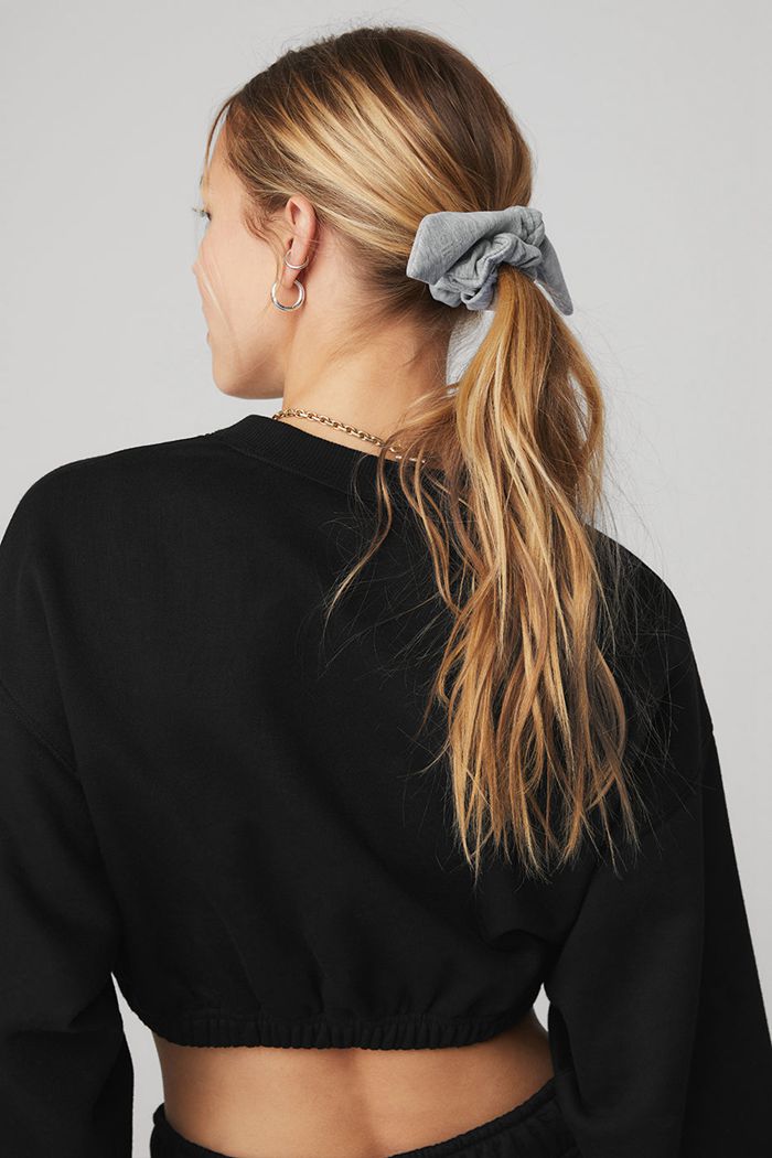 Scrunchie Alo Yoga Alosoft Rhythm Damskie Szare | QTWDN9253