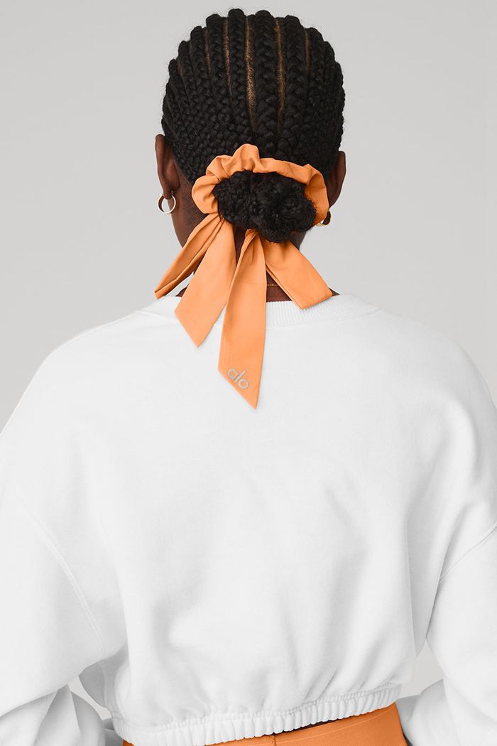 Scrunchie Alo Yoga Love Knots Tie Damskie Pomarańczowe | JGZIR1538