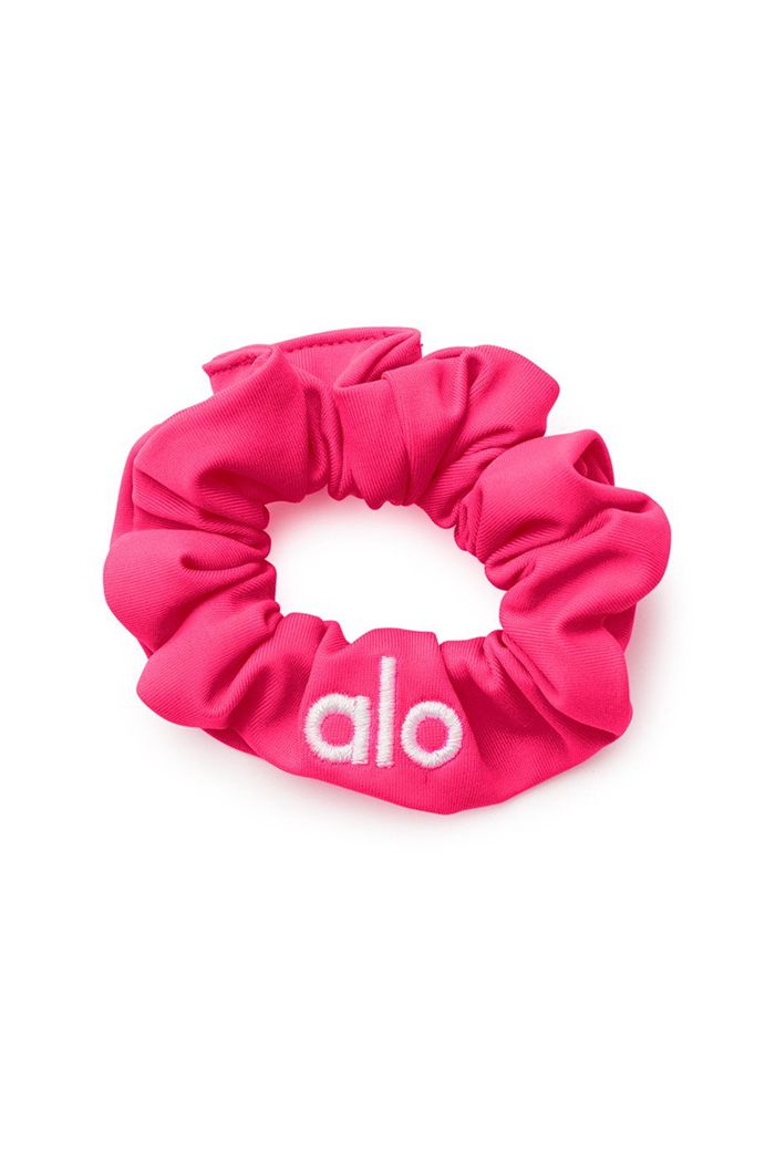 Scrunchie Alo Yoga Neon Damskie Różowe | CVTLN2098