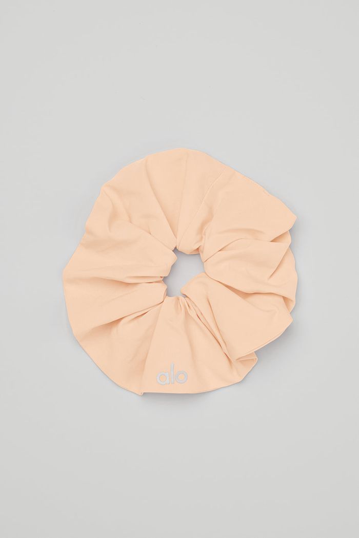 Scrunchie Alo Yoga Oversized Damskie Beżowe | NDFMZ5974