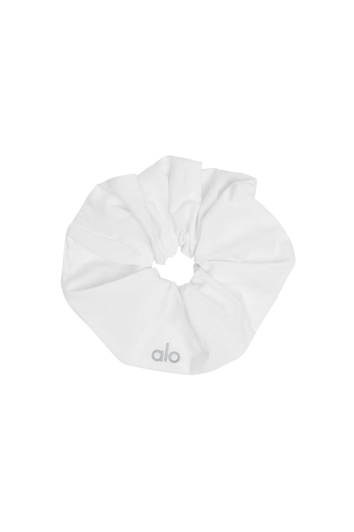 Scrunchie Alo Yoga Oversized Damskie Białe | ABRCG5914