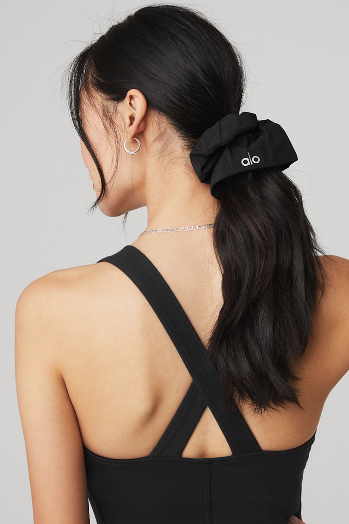 Scrunchie Alo Yoga Oversized Damskie Czarne | XFHPQ9638