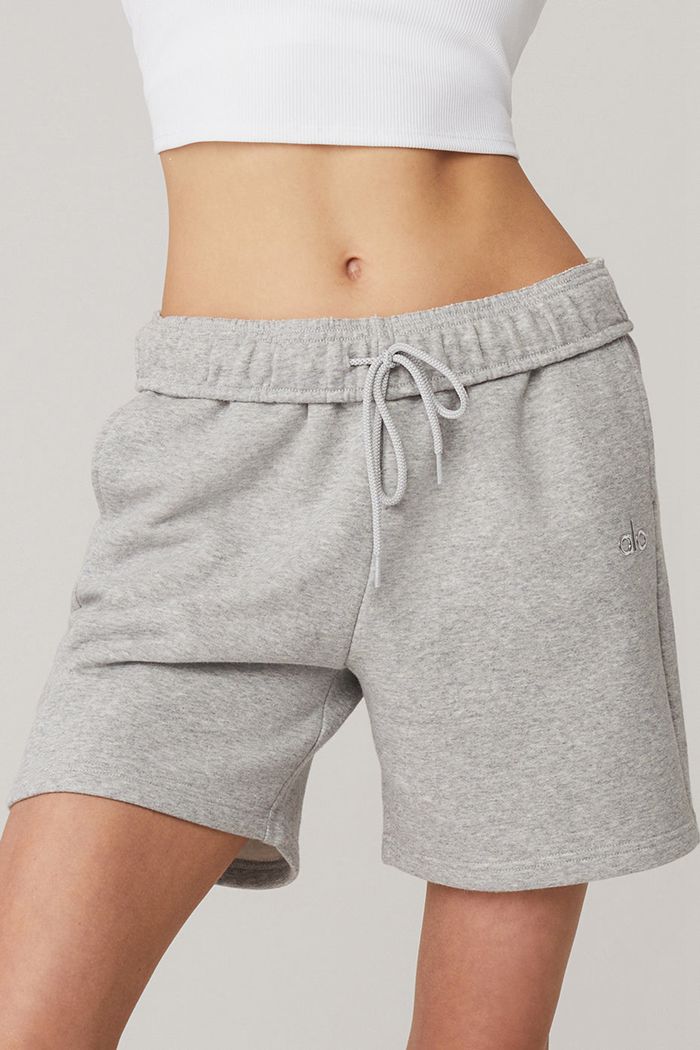 Short Alo Yoga Accolade Sweat Damskie Szare | FBRNU9370