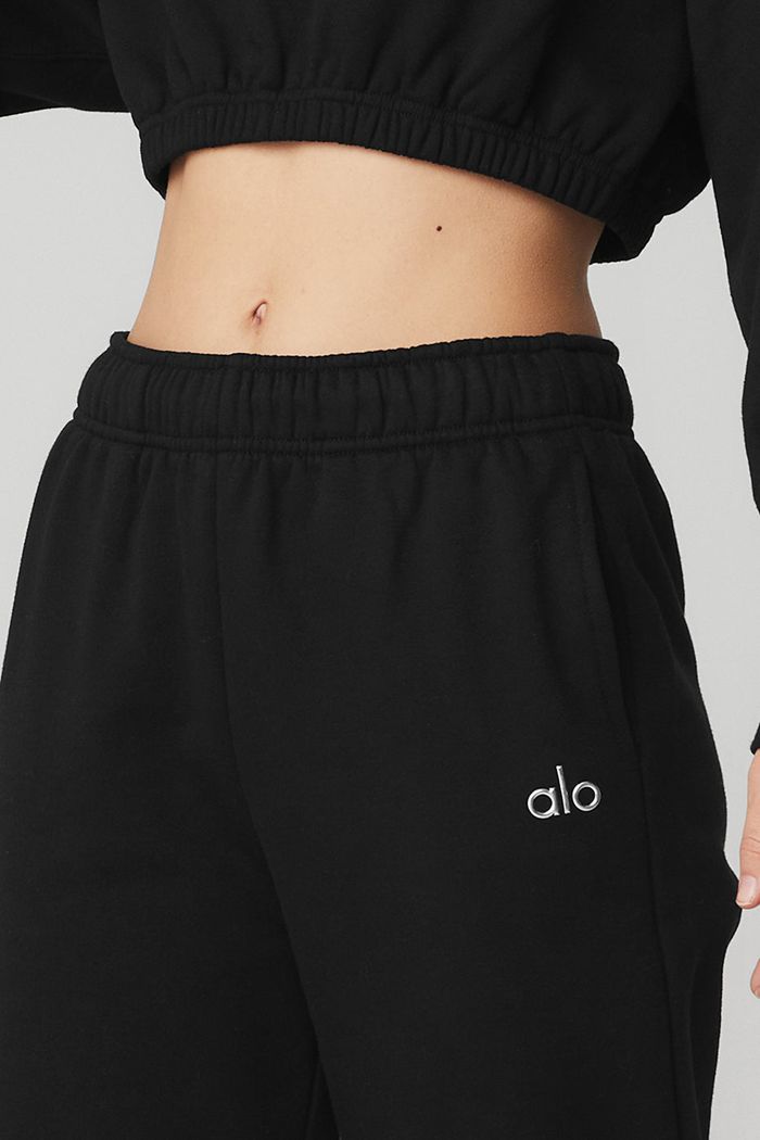 Spodnie Alo Yoga Accolade Sweat Damskie Czarne | RASNQ3240