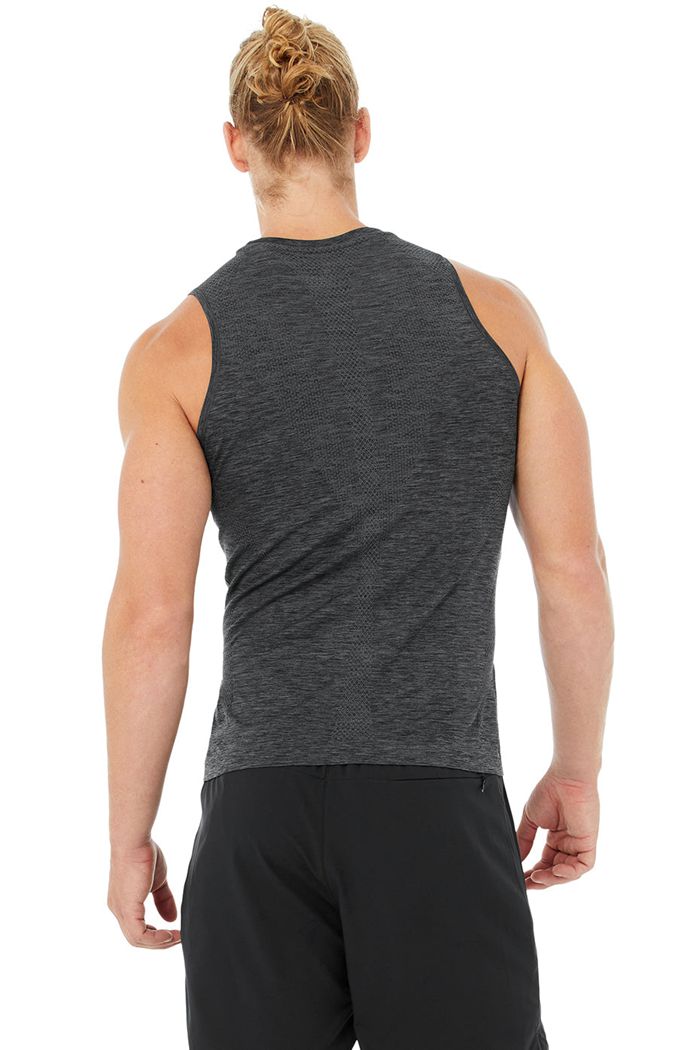 Tank Tops Alo Yoga Amplify Seamless Muscle Męskie Czarne | GRPHC9401