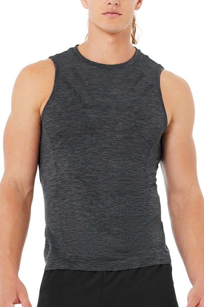 Tank Tops Alo Yoga Amplify Seamless Muscle Męskie Czarne | GRPHC9401