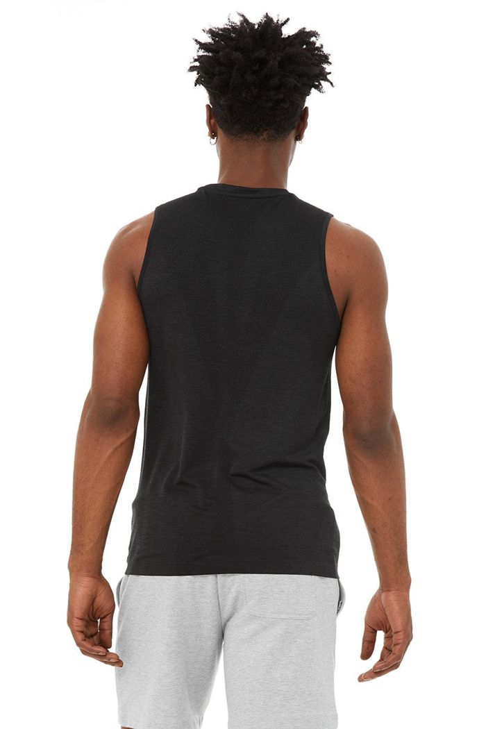 Tank Tops Alo Yoga Amplify Seamless Muscle Męskie Czarne | WJCHM0324