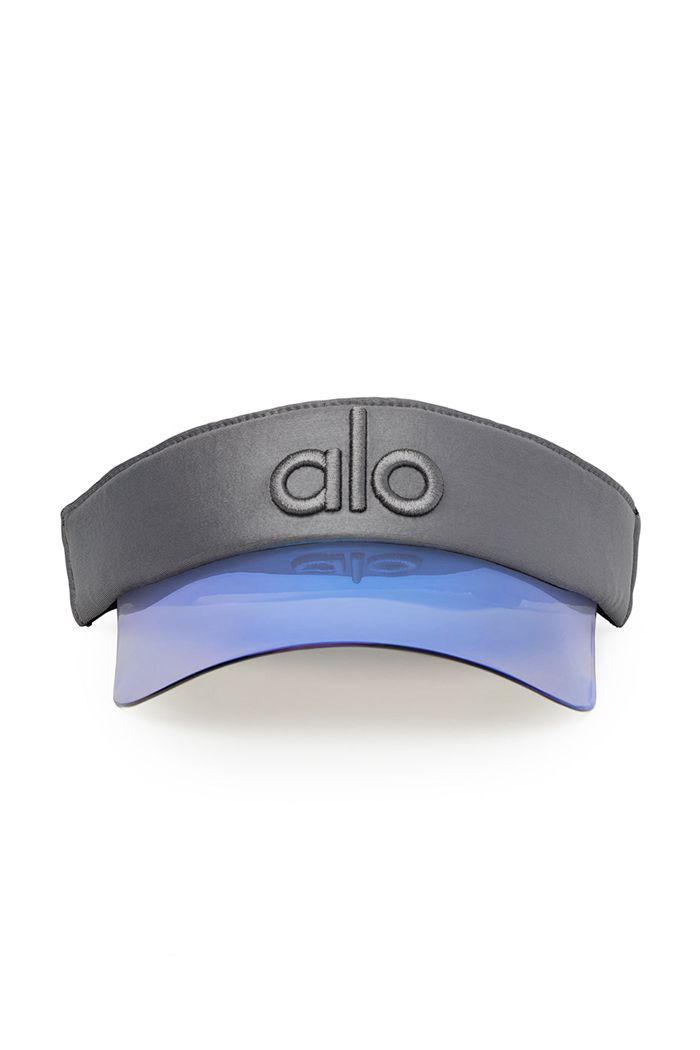 Visor Alo Yoga Solar Damskie Niebieskie | QPISO1240