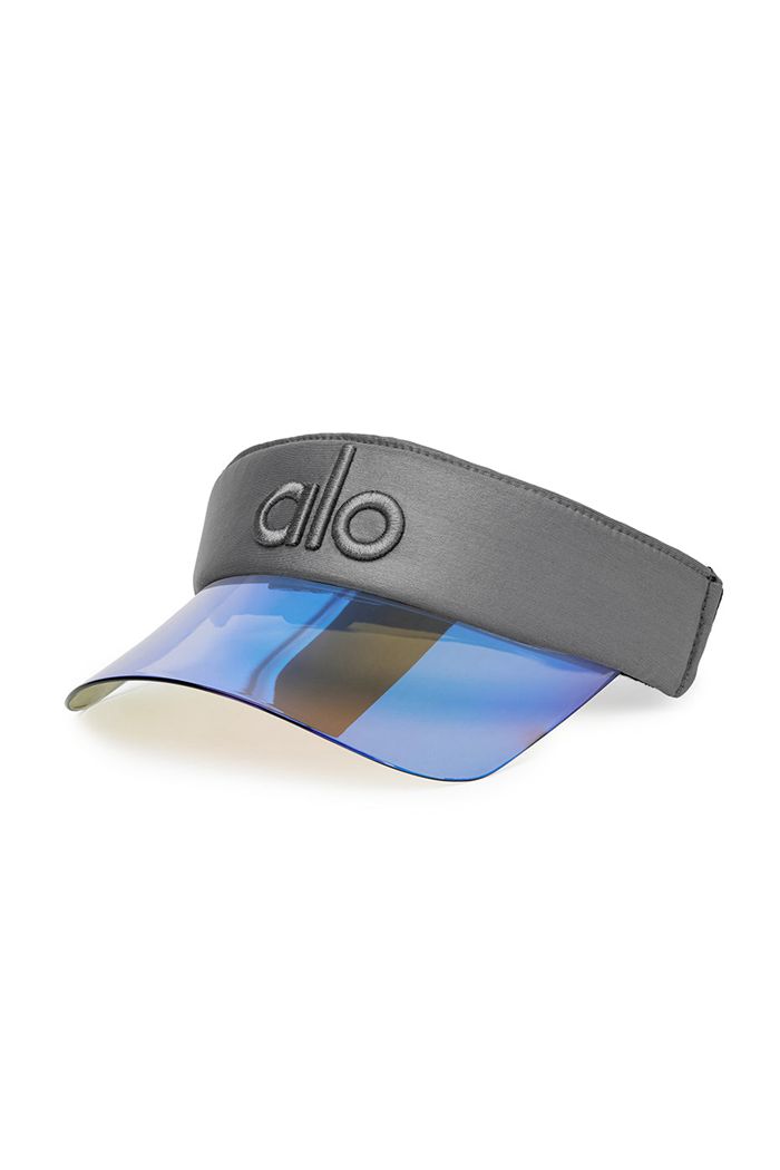 Visor Alo Yoga Solar Damskie Niebieskie | QPISO1240